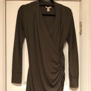 Banana republic women’s faux wrap dress sz M